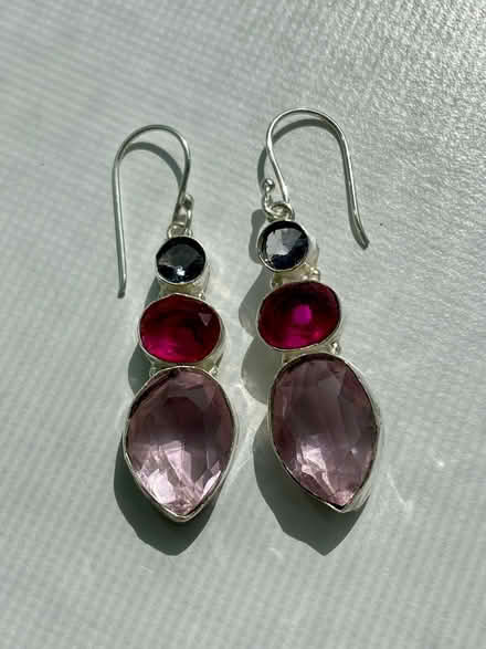 Photo of free Pink Crystal Earrings 925 Silver (Dow’s Lake) #1