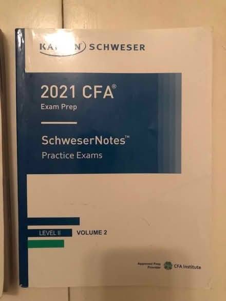 Photo of free 3x CFA books Kaplan Schweser 2021 (E1 east) #2