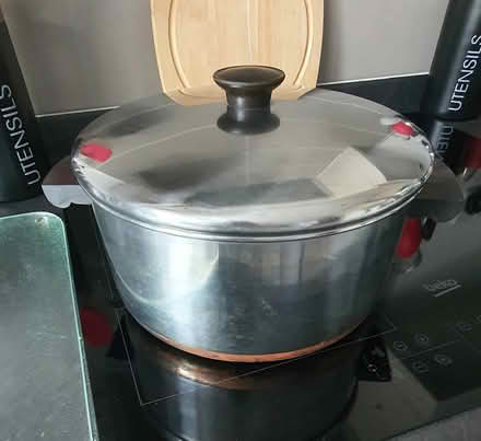 Photo of free 9" (220cm) stainless steel pan (Bolton le Sands, LA5) #1