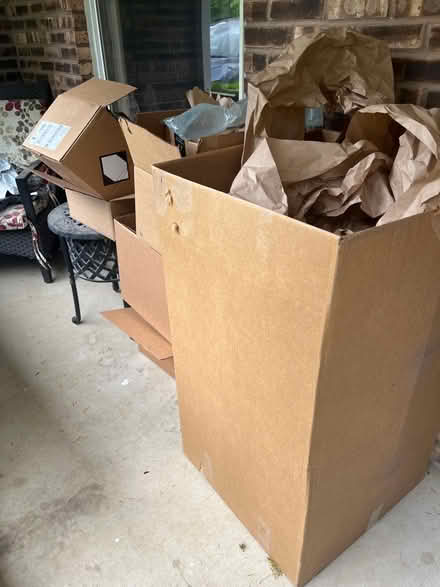 Photo of free Cardboard boxes, air pillows (Downers Grove) #1