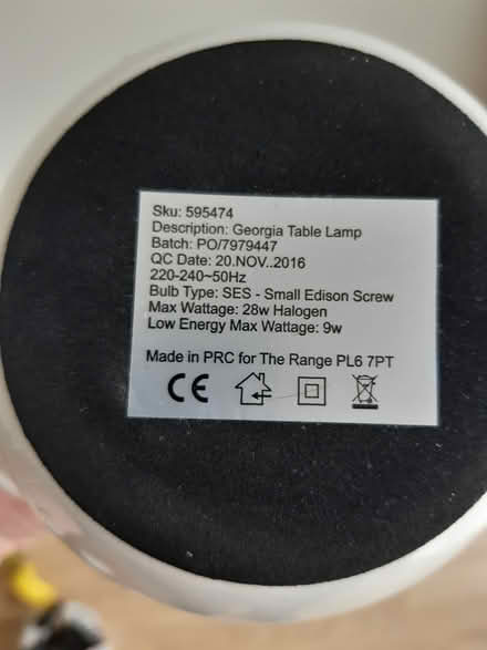 Photo of free Ceramic lamp bases (Letchworth (Standalone area)) #2