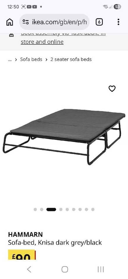 Photo of free IKEA grey sofa bed (Lowdham NG14) #3