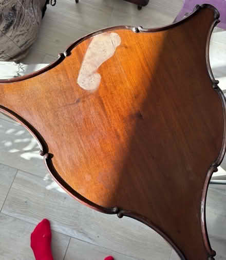 Photo of free Pair of antique Edwardian era, mahogany, two tier tables (Canonbury N1) #2