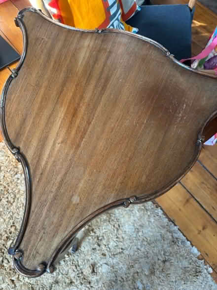 Photo of free Pair of antique Edwardian era, mahogany, two tier tables (Canonbury N1) #4