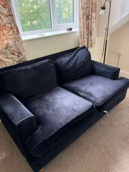 Photo of free Dark Blue Sofa (Pett Level TN35) #2