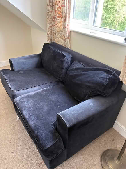 Photo of free Dark Blue Sofa (Pett Level TN35) #1
