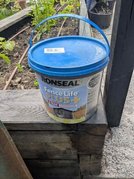Photo of free Grey fence paint 5l (Brockley SE4) #1