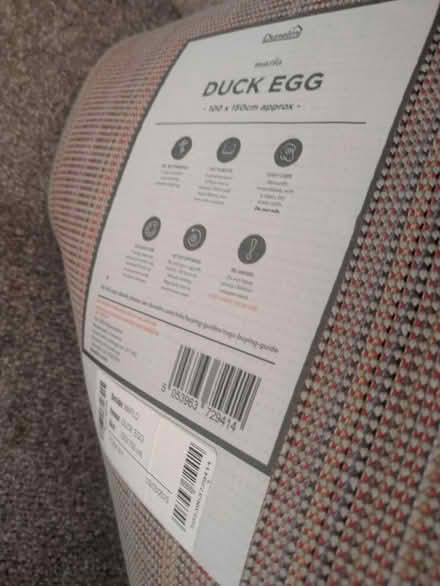 Photo of free Pale blue Dunelm rug (Wolverhampton WV10 6) #2