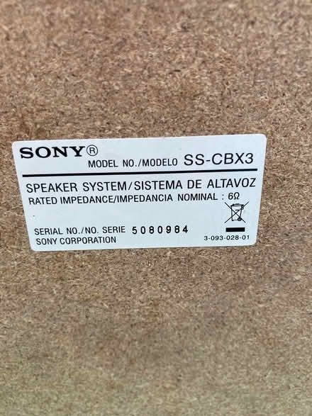 Photo of free Sony Speakers (Brincliffe S11) #3