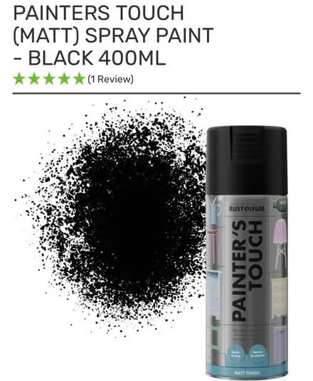 Photo of Cans of black or grey spray paint (Priestwood RG42) #1