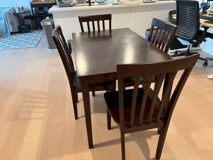 Photo of free Table with 4 chairs (01880) #1