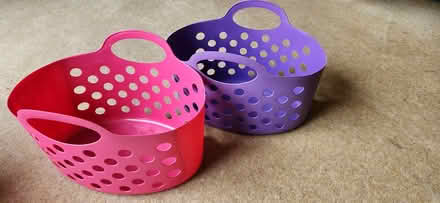 Photo of free 2 plastic storage baskets (GL53, Leckhampton, Cheltenham) #1