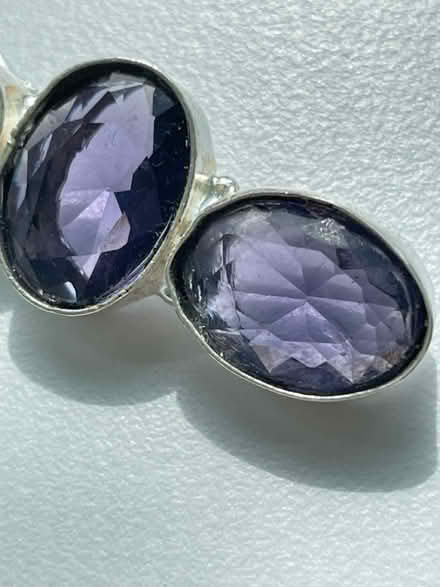 Photo of free Purple Crystal Earrings 925 Silver (Dow’s Lake) #3