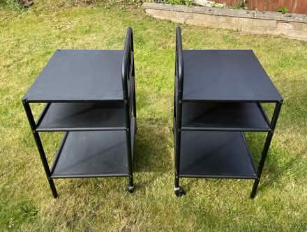 Photo of free Black metal bedside tables (Brentry, BS10) #2