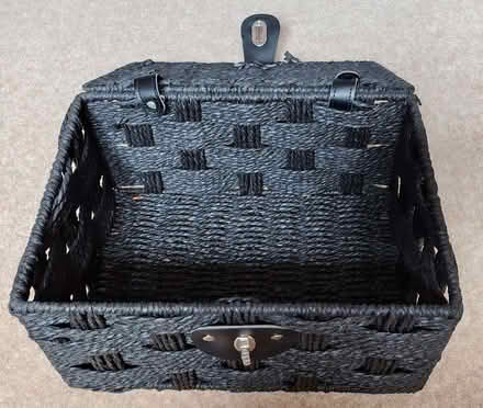 Photo of free Small, black wicker basket (The Sixth Form College, Farnborough GU14) #2