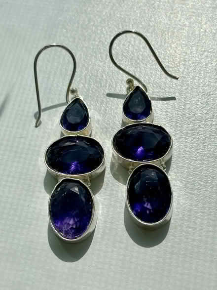 Photo of free Purple Crystal Earrings 925 Silver (Dow’s Lake) #1