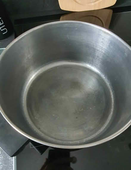 Photo of free 9" (220cm) stainless steel pan (Bolton le Sands, LA5) #3