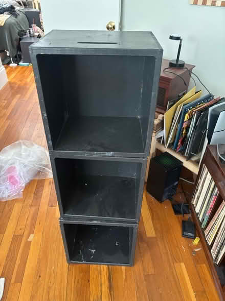Photo of free Black wooden boxes (Somerville) #1