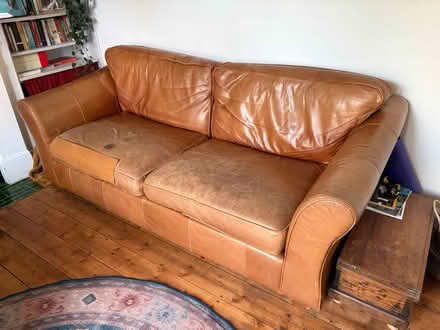 Photo of free Leather sofa (Swindon old town SN1) #1