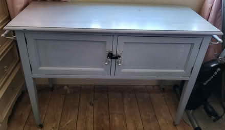 Photo of free Wooden wash stand with wheeled feet (Sheriff hutton YO60) #1