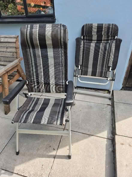 Photo of free Two folding deck chairs (Worle BS22) #1