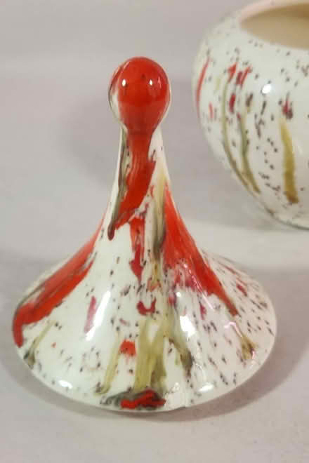 Photo of free MCM Splatterware trinket dish (Danforth and Greenwood) #2