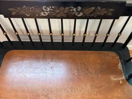 Photo of free Nichols & Stone stenciled bench (Groton, near Lawrence Academy) #3
