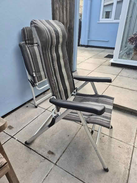 Photo of free Two folding deck chairs (Worle BS22) #2