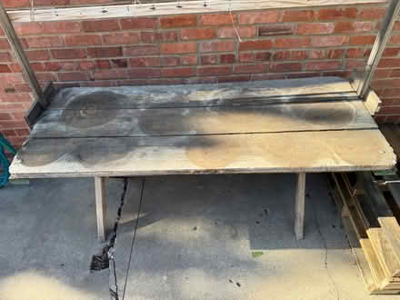 Photo of free Picnic table for potted veggies (By WJHS) #1
