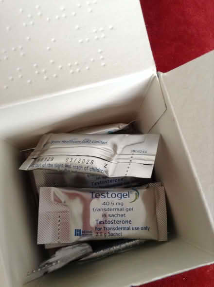 Photo of free Testosterone gel sachets (Upper Bevendean BN2) #2