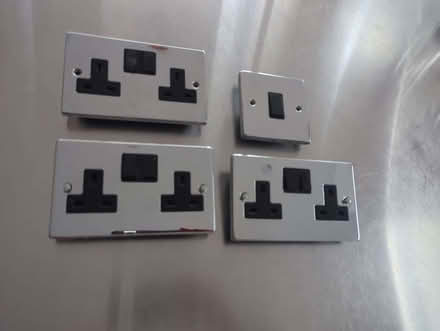 Photo of free 3 Shiny chrome elecrical sockets (light switch no longer ava (Wimbledon SW19) #1