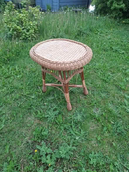 Photo of free Small Wicker Table (glenageary) #1