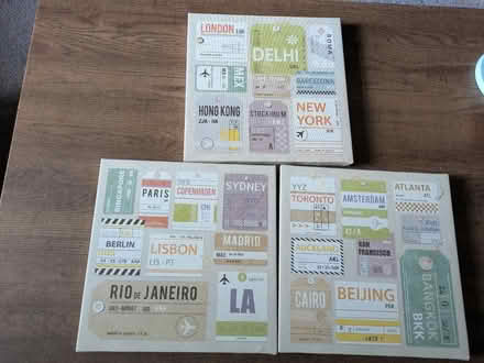 Photo of free Travel theme canvas x3 (Wolverhampton WV10 6) #1