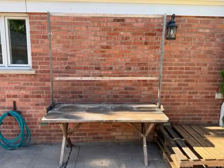 Photo of free Picnic table for potted veggies (By WJHS) #2