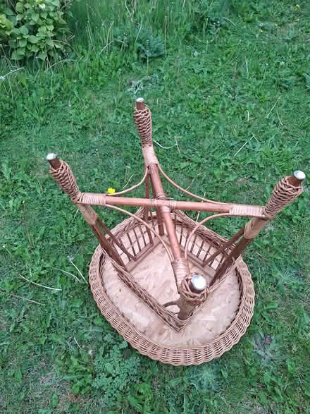 Photo of free Small Wicker Table (glenageary) #3