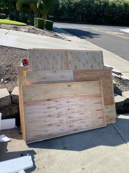 Photo of free Wood pallets and plywood packaging (David & Bancroft) #2