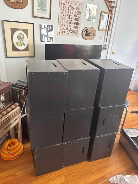 Photo of free Black wooden boxes (Somerville) #3