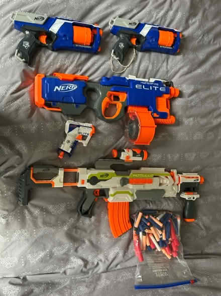 Photo of free Nerf gun arsenal and foam bullets (Toddington) #1