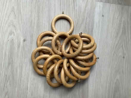 Photo of free Curtain rings, wooden (Jesmond Park East NE7) #2