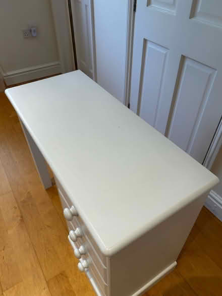 Photo of free 4 drawer white wooden desk (West Kirby) #3