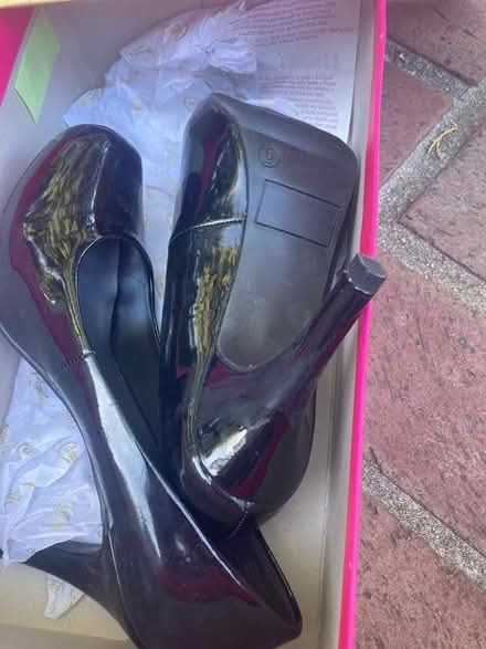Photo of free Candy size 6 black heels (Foothill Boulevard Cupertino) #1
