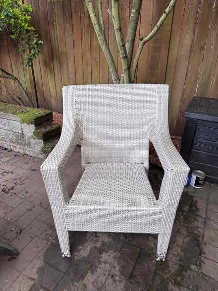 Photo of free Outdoor Wicker Armchair (Capitol Hill) #1