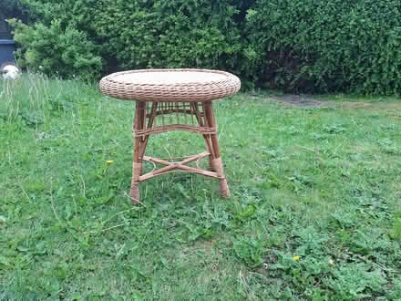 Photo of free Small Wicker Table (glenageary) #2