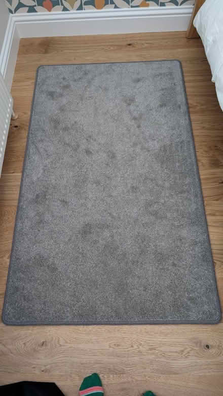 Photo of free Small grey wool rug (Bishop's Stortford) #1