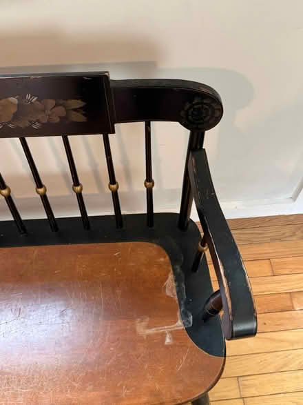 Photo of free Nichols & Stone stenciled bench (Groton, near Lawrence Academy) #2