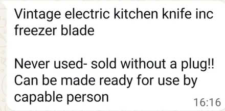 Photo of free Electric Carving Knife (Pinkneys Green SL6) #1