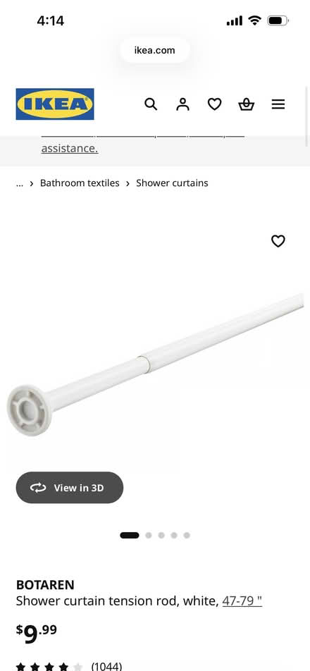 Photo of free IKEA shower curtain rod (Adams Morgan) #1