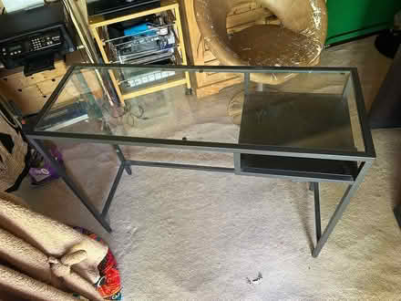 Photo of free Glass pc / work desk (Tiptree, Essex CO5) #1