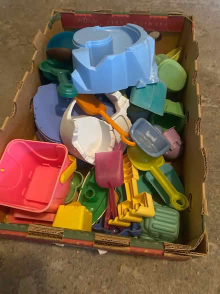 Photo of free Large box of sand/water toys (Winston Churchill/collegeway) #1