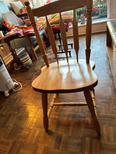 Photo of free 4 Dining Chairs:solid pine (Bayswater W2) #2
